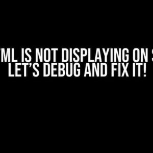 InnerHtml is not Displaying on Screen? Let’s Debug and Fix It!