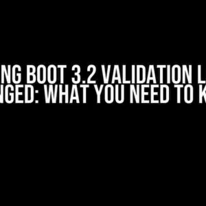 Spring Boot 3.2 Validation Logic Changed: What You Need to Know