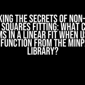 Unlocking the Secrets of Non-Linear Least Squares Fitting: What Causes Problems in a Linear Fit when using the nlsLM Function from the minpack.lm Library?